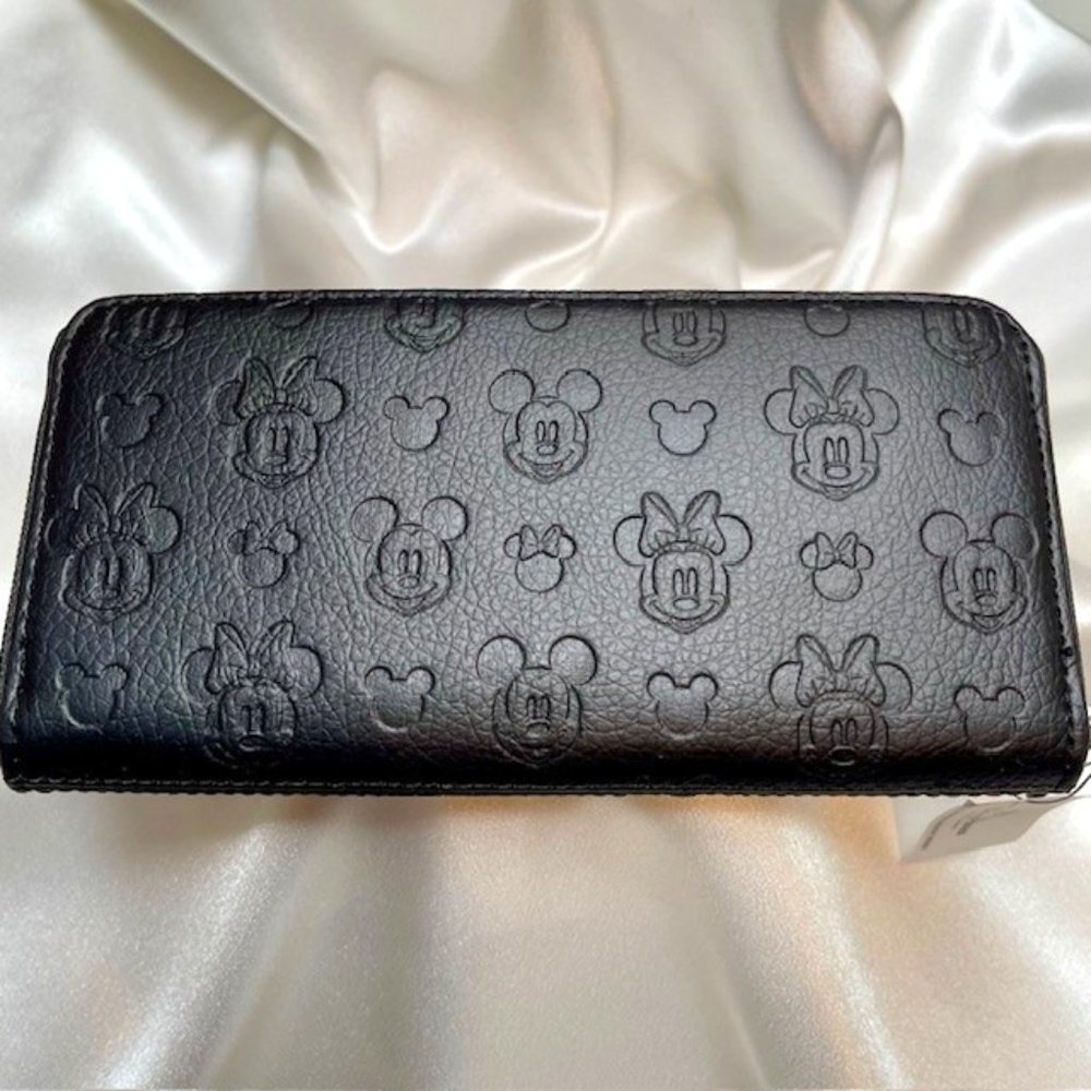 Disney Parks Zip Around Phone Case/Wallet - Blk - 8" x 4" x 1"
